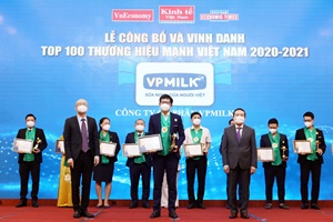 VPMILK tự hào là Top 100 thương hiệu mạnh Việt Nam 2021